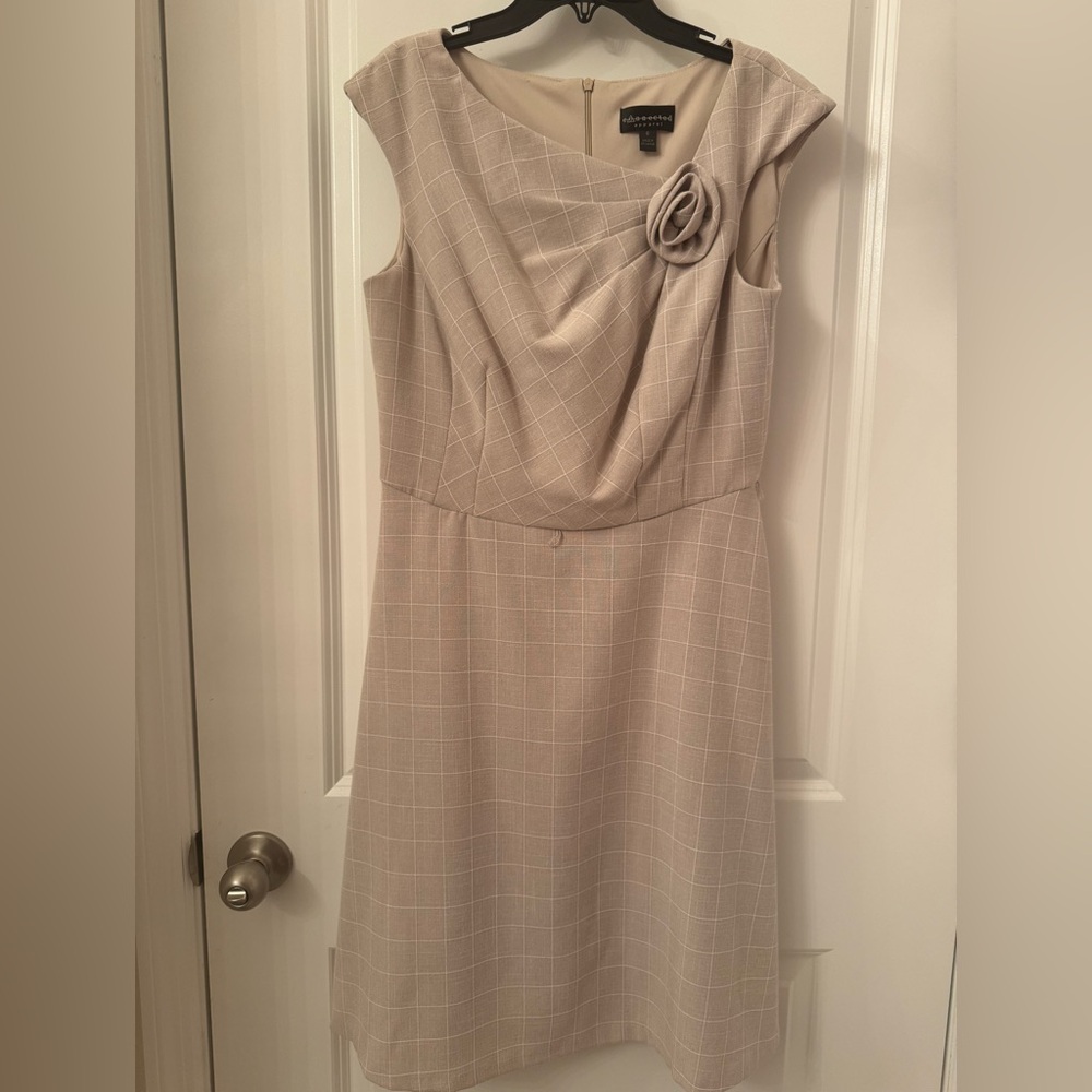 Connected Apparel Dress sleeveless rosette size 6